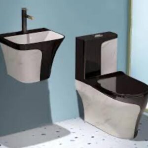 Ensemble chaise + lavabo suspendu complet